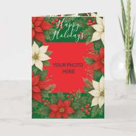 Custom Photo Elegant Timeless Christmas  Kort