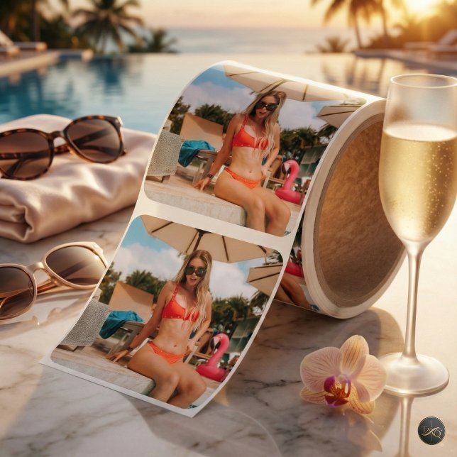 Custom Photo Fyrkantigt Klistermärke (Skapare uppladdad)