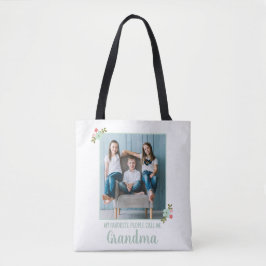 Custom Photo Grandma Tygkasse