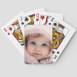 Custom Photo Keepsake Mom Established Mother Casinokort