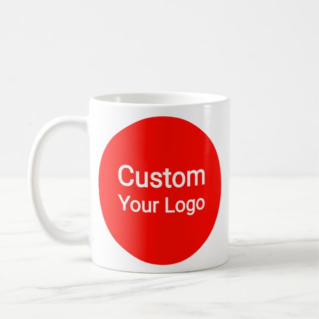 Custom Photo & Logo  | Personalized Kaffemugg (Vänster)