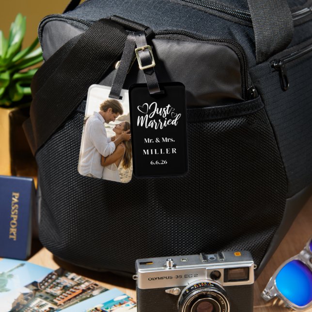Custom Photo Luggage Tag Bagagebricka (Fram & Baksida)