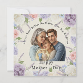 Custom Photo Mother's day Inbjudningar