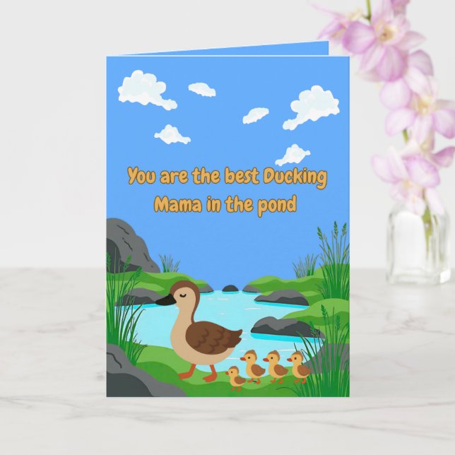 Custom Photo Mothers Day Kort (Orkide)