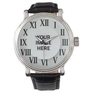Custom Photo & Name Engraved Wristwatch Armbandsur