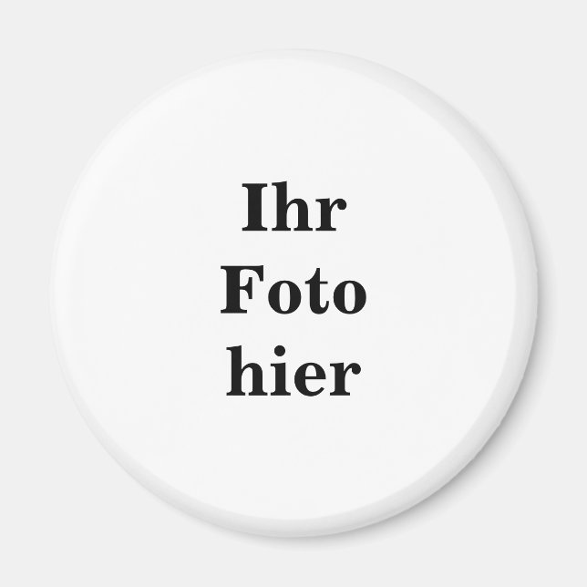 Custom photo name personalized Magnet (Framsidan)