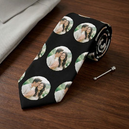 Custom Photo Pattern Wedding Tie, Personalised  Slips