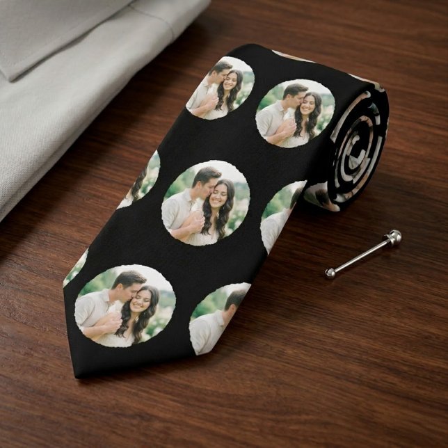 Custom Photo Pattern Wedding Tie, Personalised  Slips (Skapare uppladdad)