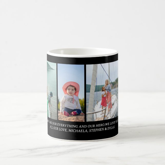Custom Photo & Personal Message Mother’s Day Gift  Kaffemugg (Center)
