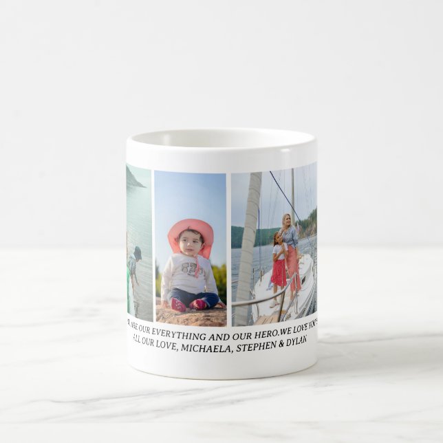 Custom Photo & Personal Message Mother’s Day Gift  Kaffemugg (Center)