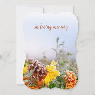 custom photo personalized memorial funeral card inbjudningar