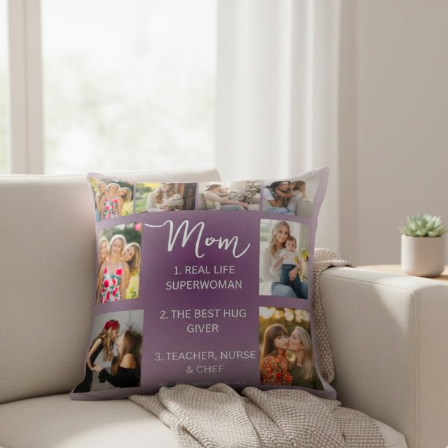 Custom Photo Pillow with Meaningful Mothers Quotes Kudde (Skapare uppladdad)