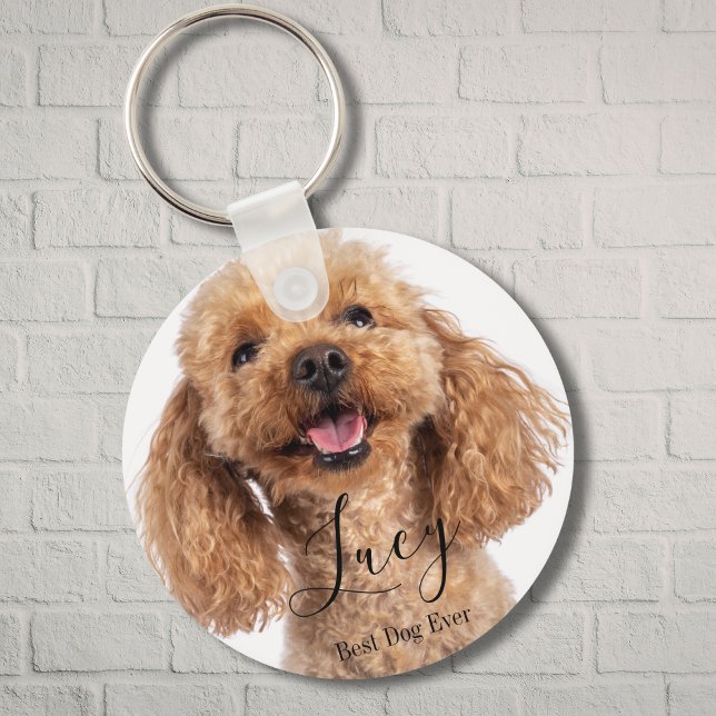 Custom Photo Poodle Personalized Dog Lover Nyckelring (Skapare uppladdad)
