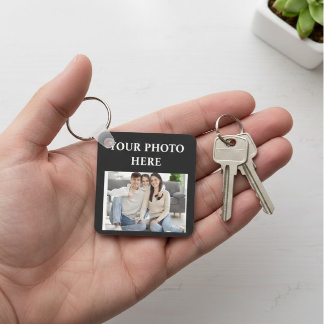 Custom Photo Square Keychain Nyckelring (Skapare uppladdad)