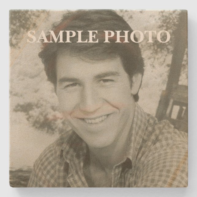 Custom Photo Stone Coaster – Photo Stenunderlägg (Framsidan)
