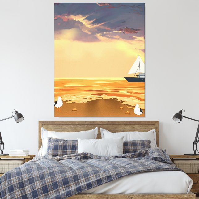 Custom Photo Stretched Canvas Print Personalized (Insitu (sovrum))