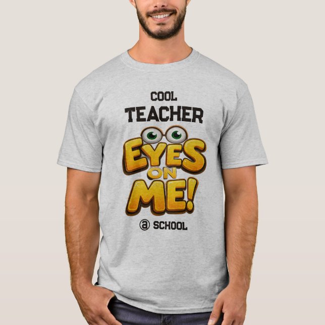 Custom Photo Teacher Gifts  Personalized by School T Shirt (Framsida)