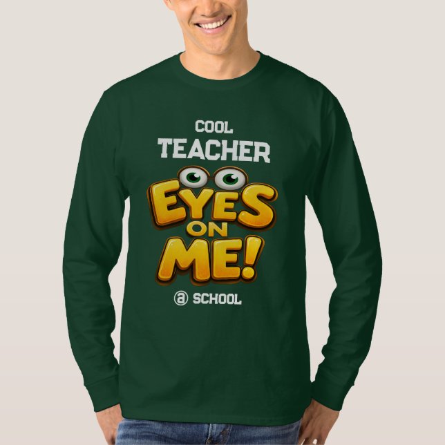 Custom Photo Teacher Gifts  Personalized by School T Shirt (Framsida)