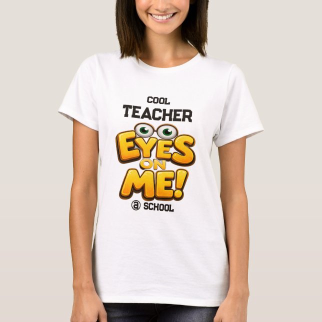 Custom Photo Teacher Gifts  Personalized by School T Shirt (Framsida)
