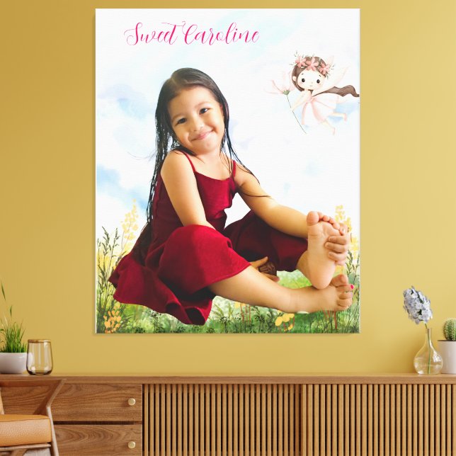 Custom Photo & Text Canvas Print (Insitu (Vardagsrum))