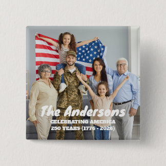 Custom Photo & Text Celebrating America 250 Years  Knapp