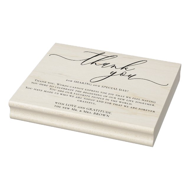 Custom Photo Thank You large scale Stämpel (Stämpel)