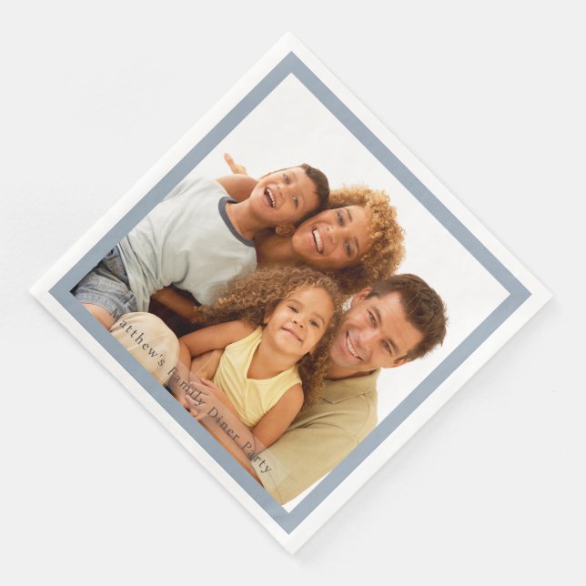 Custom Photo Vintage Diner Party Celebration  Pappersservett (Hörn)