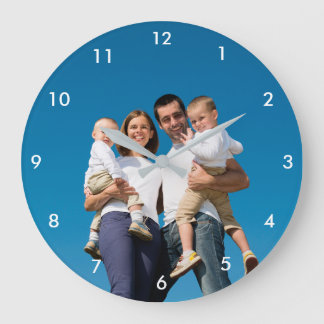 Custom Photo Wall Clock Stor Klocka