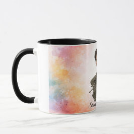 Custom Photo Watercolor Valentine’s Gift for Him Mugg