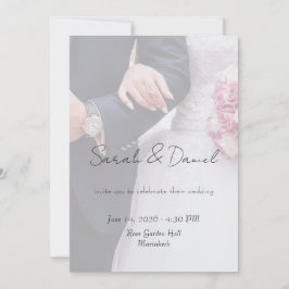 Custom Photo Wedding Invitation Card Inbjudningar