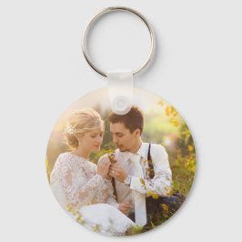 custom photo wedding keepsake  nyckelring