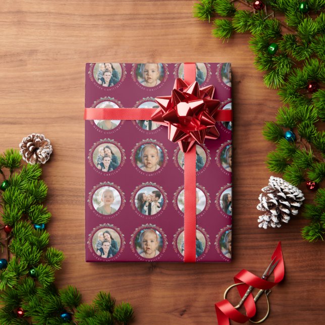 Custom Photos Christmas Wrapping Presentpapper (Julgåva)