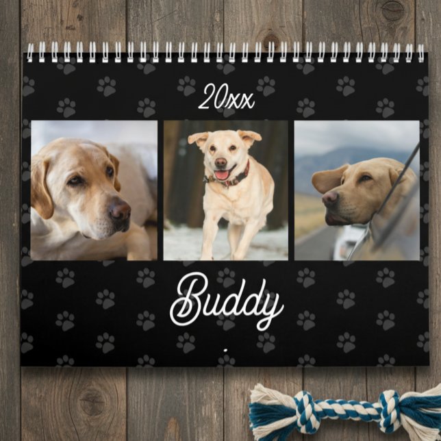 Custom Photos Modern Pet Lovers Dog Calendar Kalender (Skapare uppladdad)