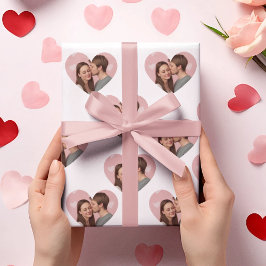 Custom Photos Valentine's Day Wrapping Paper  Presentpapper