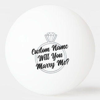 Custom Ping Pong Ball Proposal Engagement Gift Pingisboll