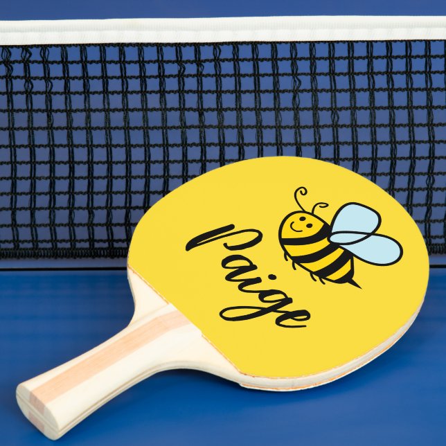 Custom ping pong paddle with cute honey bee logo pingisracket (Insitu)