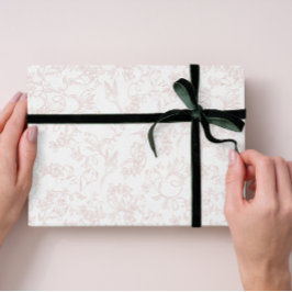 custom Pink Allure Blush Feminine Pattern Presentpapper