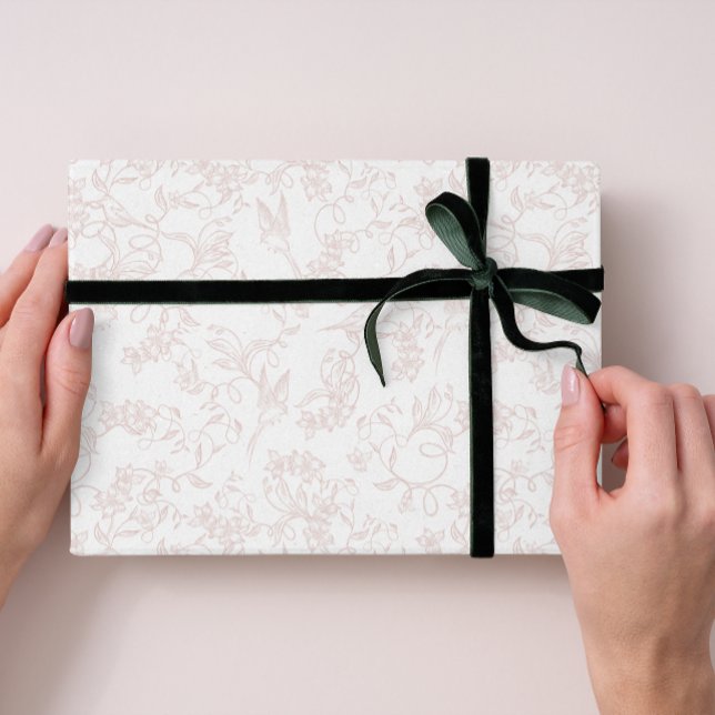 custom Pink Allure Blush Feminine Pattern Presentpapper (Skapare uppladdad)