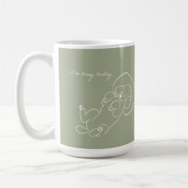 Custom Poodle Dog Mom Mug - Funny I'm Busy Today  Kaffemugg