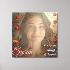 Custom Portrait for Her – Personalized Photo Gift Canvastryck