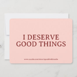 Custom Positive Affirmation Card for Women Julkort