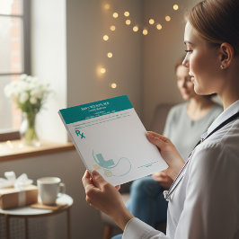 Custom Prescription Pad Template | Editable RX Not Anteckningsblock