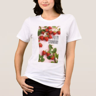Custom Pretty Red Strawberry Personalized T Shirt