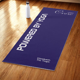 Custom Print Yoga Crew Dark Blue