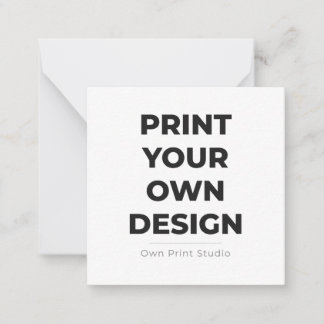 Custom Print Your Own | Printing My Own To Order Anteckningskort