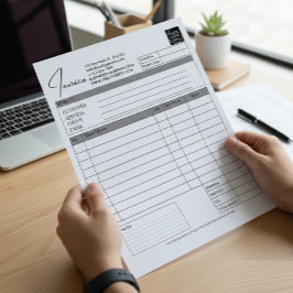 Custom Printable Order Form Business Logo Invoice Anteckningsblock