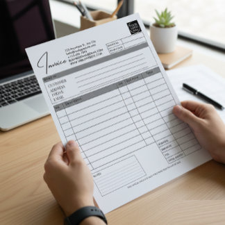 Custom Printable Order Form Business Logo Invoice Anteckningsblock