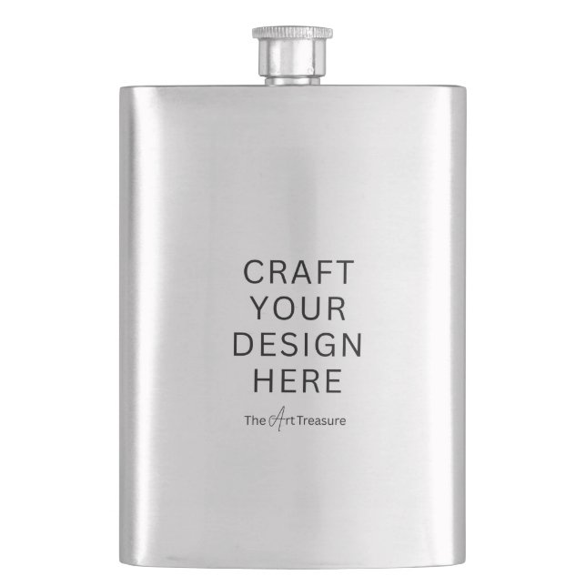 Custom Printed Classic Flask Upload Your Design Fickplunta (Framsidan)