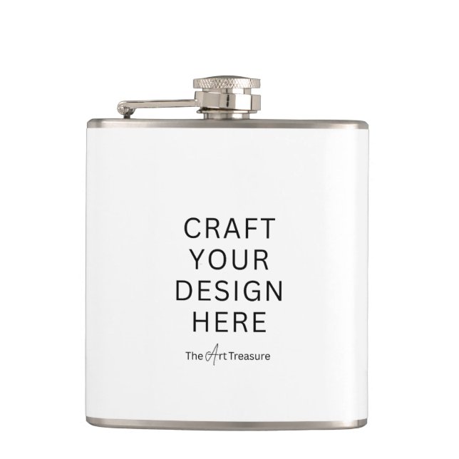 Custom Printed Flask  – Upload Your Own Design Fickplunta (Framsidan)