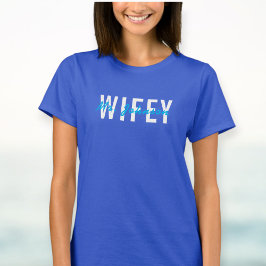 Custom printed t-shirt Wifey Hubby Couple
